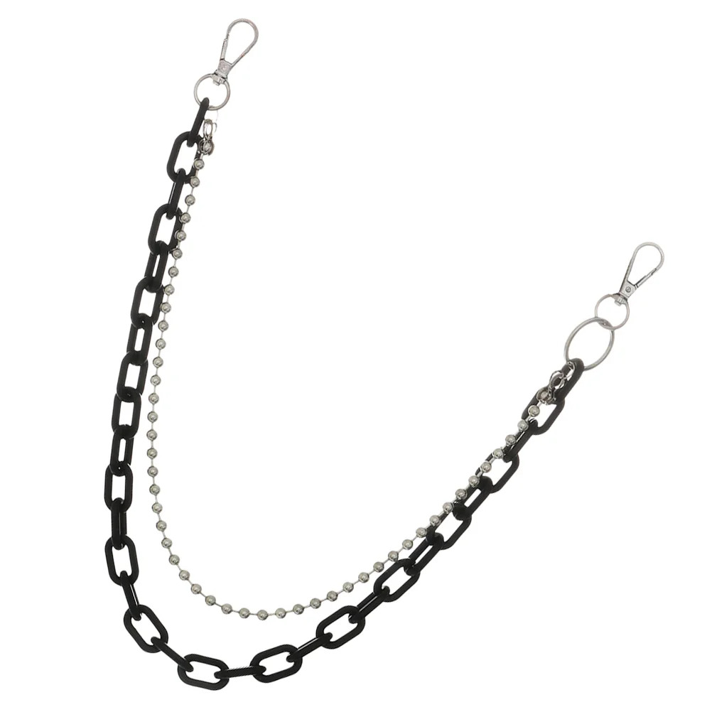 Pant Chain Punk Hip Hop Chain Trousers Geometric Round Beads Metal Waist Belt for for Men and Womens Jeans ( Black )
Pant Chain Punk Hip Hop Chain Trousers Geometric Round Beads Metal Waist Belt for for Men and Womens Jeans ( Black )