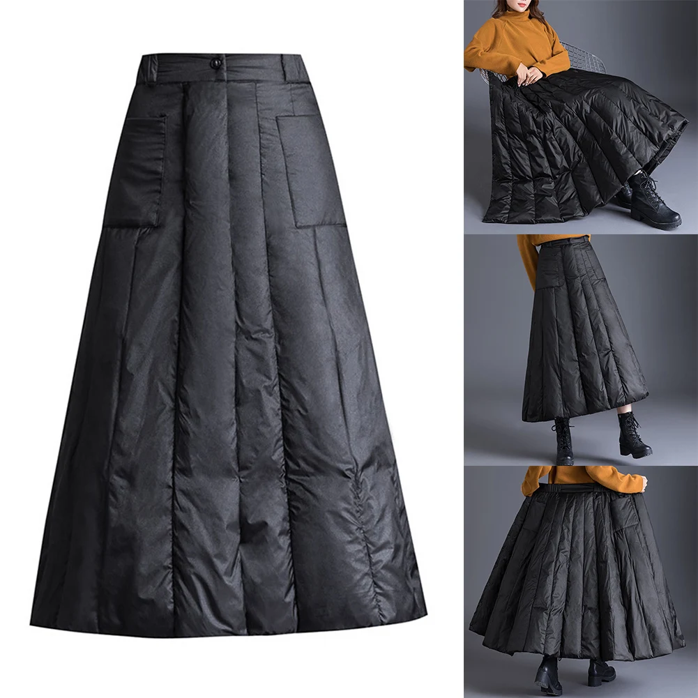 Elegant Mid-High Waist Down Skirt Vertical Pockets Mid-high Waist Skirt Down Filling Comfortable Not Tight Winter Outdoor Wear
Elegant Mid-High Waist Down Skirt Vertical Pockets Mid-high Waist Skirt Down Filling Comfortable Not Tight Winter Outdoor Wear