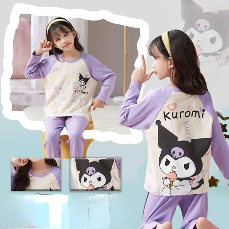 Children's Pajamas Girls Cartoon Animation Long Sleeve Spring and Autumn Kuromi Middle and Older Girls Princess Home Clothes Set
Children's Pajamas Girls Cartoon Animation Long Sleeve Spring and Autumn Kuromi Middle and Older Girls Princess Home Clothes Set