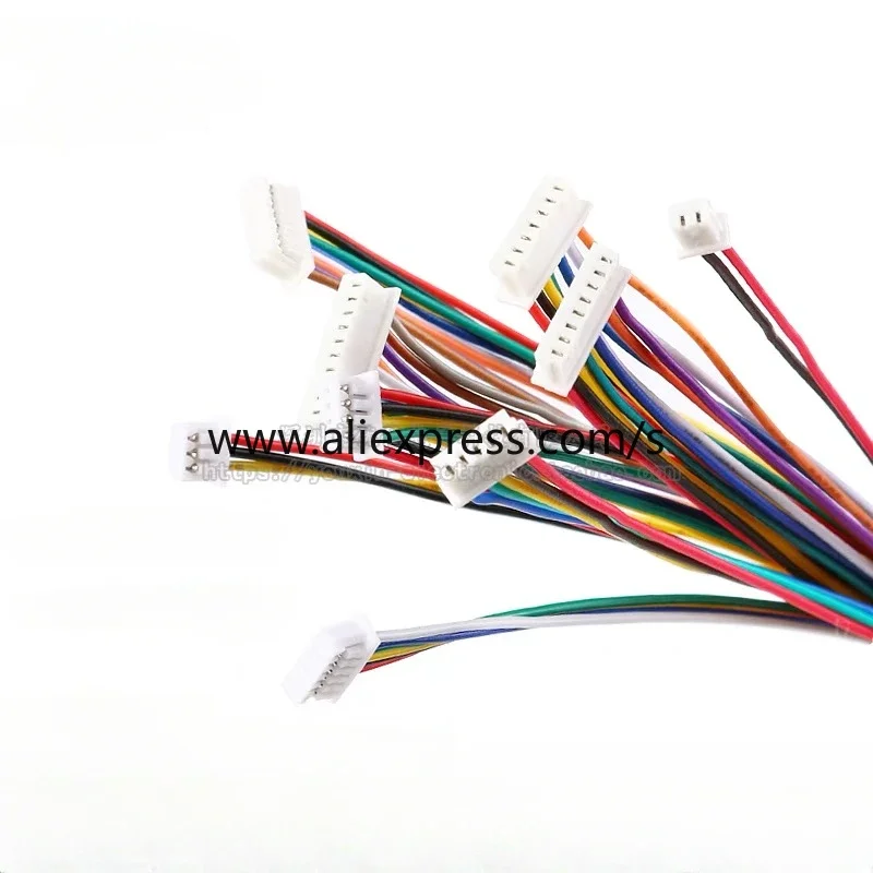 

10PCS SH1.0mm 1.25mm 2.0mm 2.54mm Wire Cable Connector DIY SH1.0 JST 2-12Pin Electronic Line Double Connect Terminal Plug 28AWG