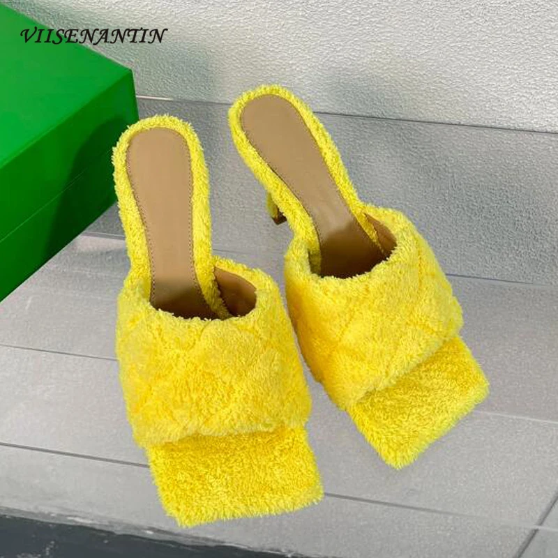 Height Increasing Sexy Ladies Slipper Sandal Shoes Open Toe Slip on Flip Flops Warm Long Plush Solid Color Yellow Purple Mules
Height Increasing Sexy Ladies Slipper Sandal Shoes Open Toe Slip on Flip Flops Warm Long Plush Solid Color Yellow Purple Mules