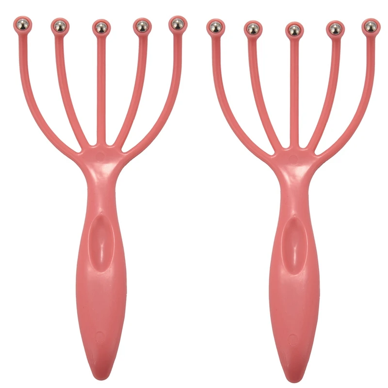 2X Newest Handheld Five Fingers Claw Steel Ball Massager For Head Scalp Neck Relaxation Promotion Pink
2X Newest Handheld Five Fingers Claw Steel Ball Massager For Head Scalp Neck Relaxation Promotion Pink