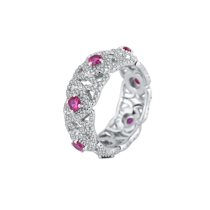 ZOCA 925 Sterling Silver Creat Ruby Diamond Sugar Tower Rings With Large Red Corundum Stone Women Fine Jewelry
ZOCA 925 Sterling Silver Creat Ruby Diamond Sugar Tower Rings With Large Red Corundum Stone Women Fine Jewelry