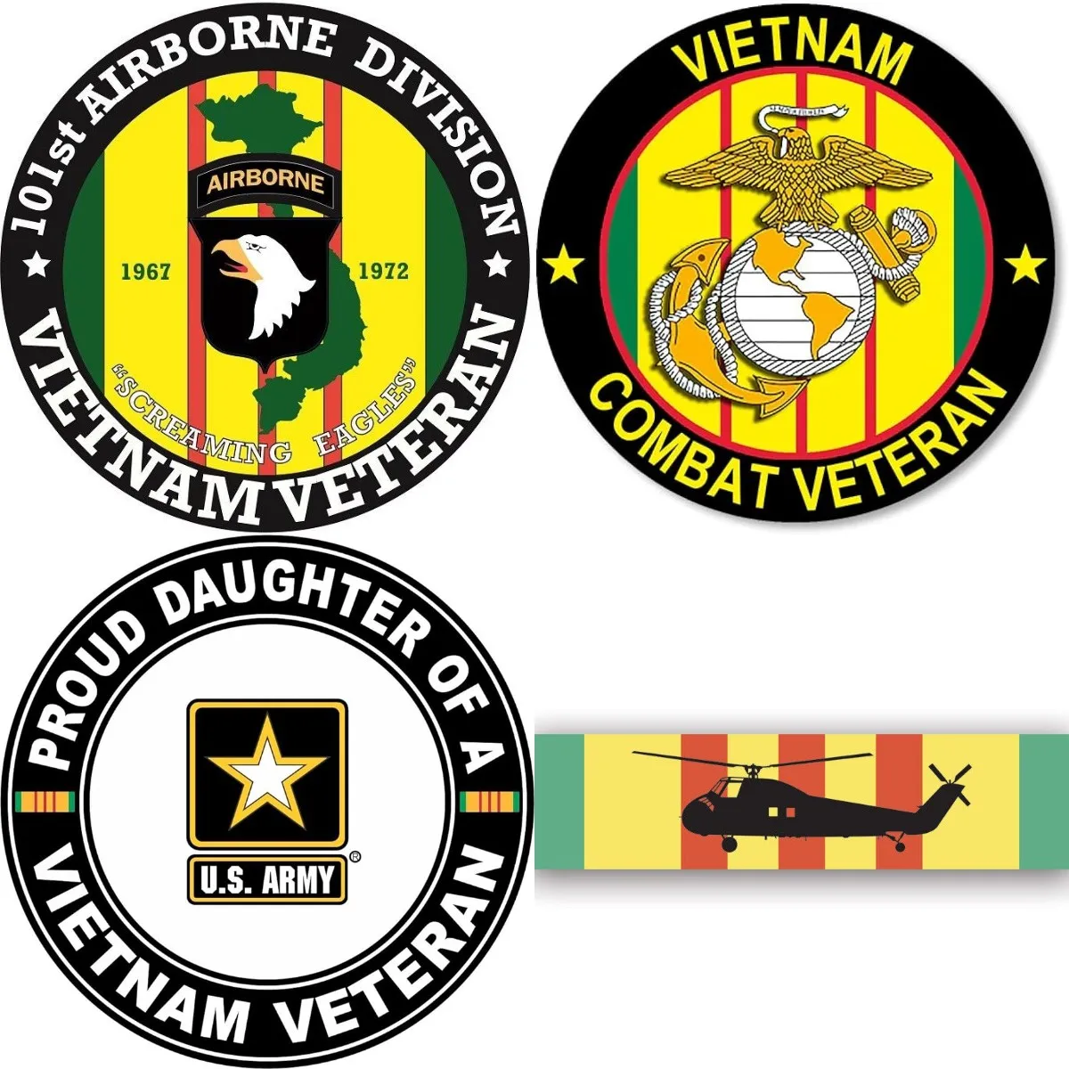 Vietnam Veteran Vinyl Stickers for Car and Truck Window Decals Funny Racing Helmet Sticker Car Anime Accessorie PVC
Vietnam Veteran Vinyl Stickers for Car and Truck Window Decals Funny Racing Helmet Sticker Car Anime Accessorie PVC