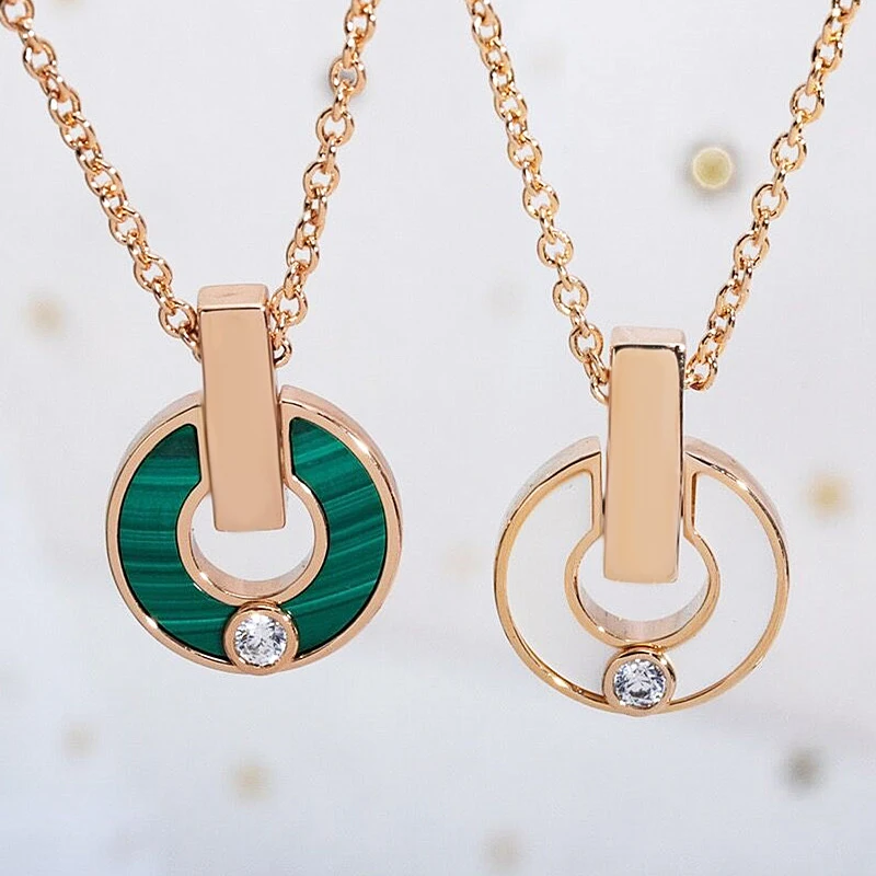 SFE 925 Sterling Silver High Quality Circle Malachite White Shell Necklace Temperament Luxury Jewelry Gift To Friends
SFE 925 Sterling Silver High Quality Circle Malachite White Shell Necklace Temperament Luxury Jewelry Gift To Friends