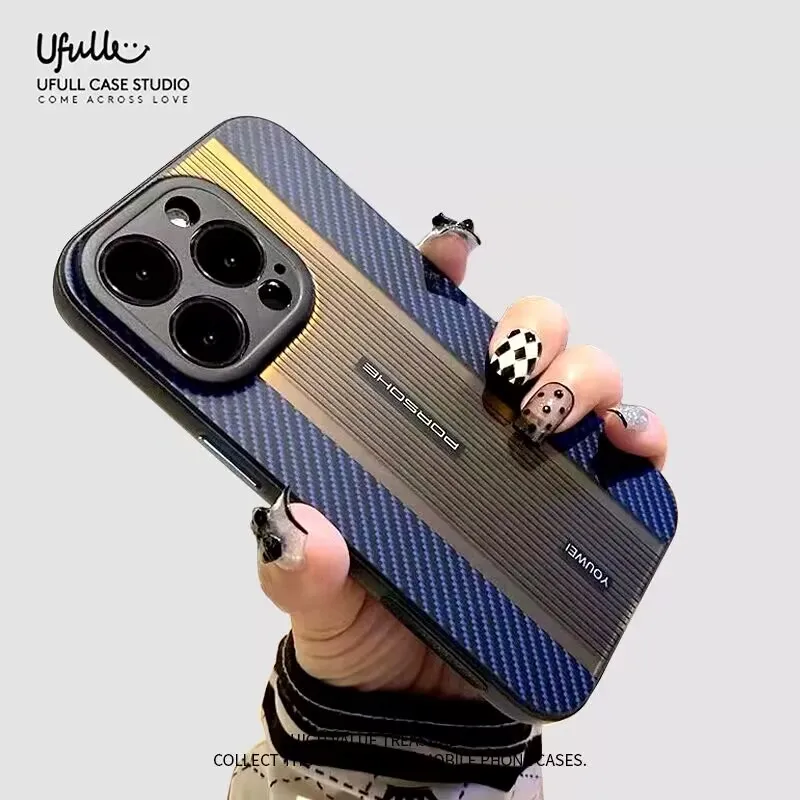 Роскошный чехол для телефона с градиентным дизайном Supercar для IPhone 12 13 14 Pro Max 14Plus, текстура из углеродного волокна, защитный чехол для телефона
Роскошный чехол для телефона с градиентным дизайном Supercar для IPhone 12 13 14 Pro Max 14Plus, текстура из углеродного волокна, защитный чехол для телефона