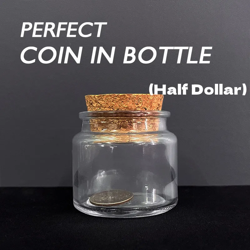 Perfect Coin in Bottle (Half Dollar) Magic Tricks Ultimate Coin-in-Bottle Coin Penetrate into Glass Gimmicks Close Up Illusions
Perfect Coin in Bottle (Half Dollar) Magic Tricks Ultimate Coin-in-Bottle Coin Penetrate into Glass Gimmicks Close Up Illusions