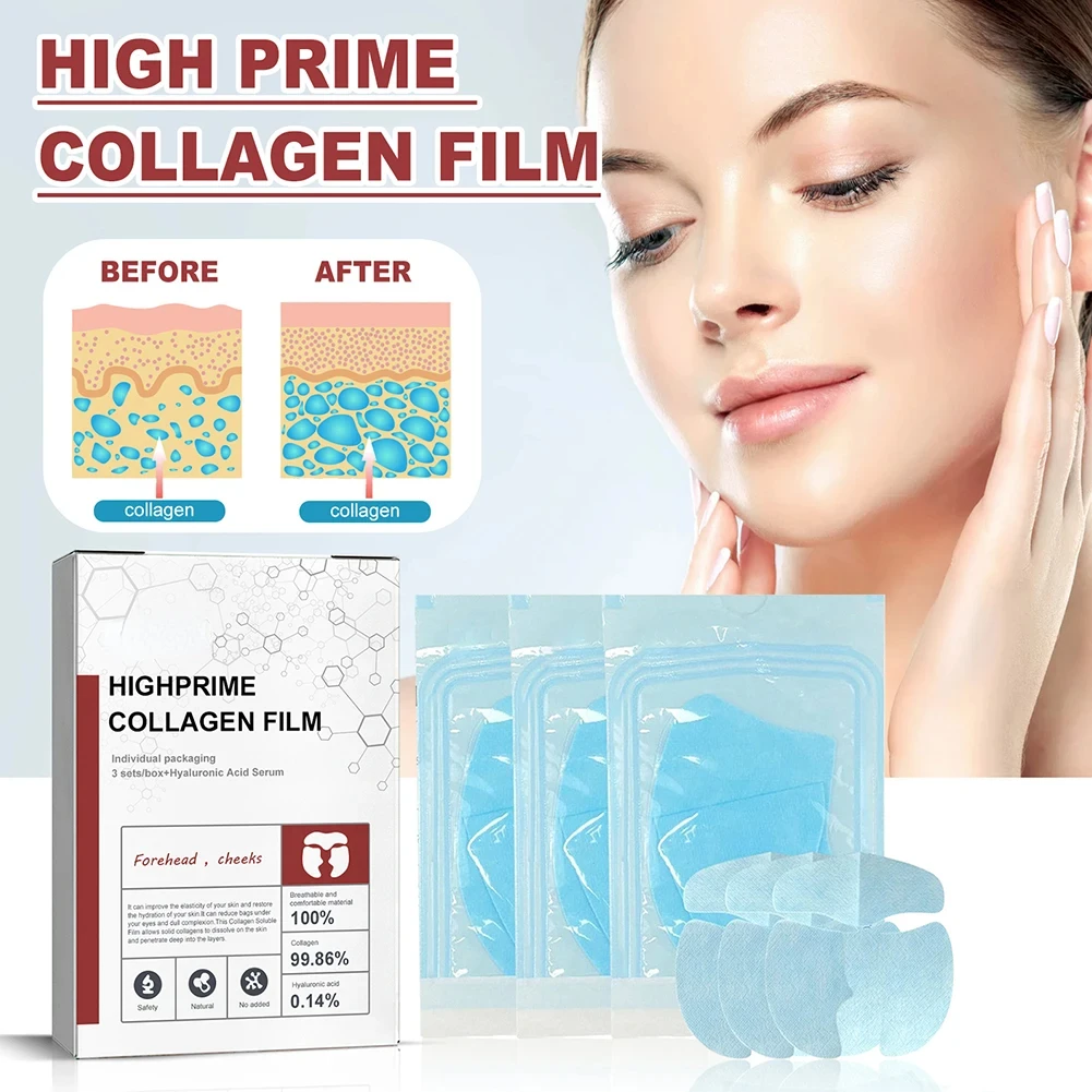 

1pack Skin Care Collagen Film Soluble Collagen Forehead Film Anti-aging Collagen Moisterizing Mask