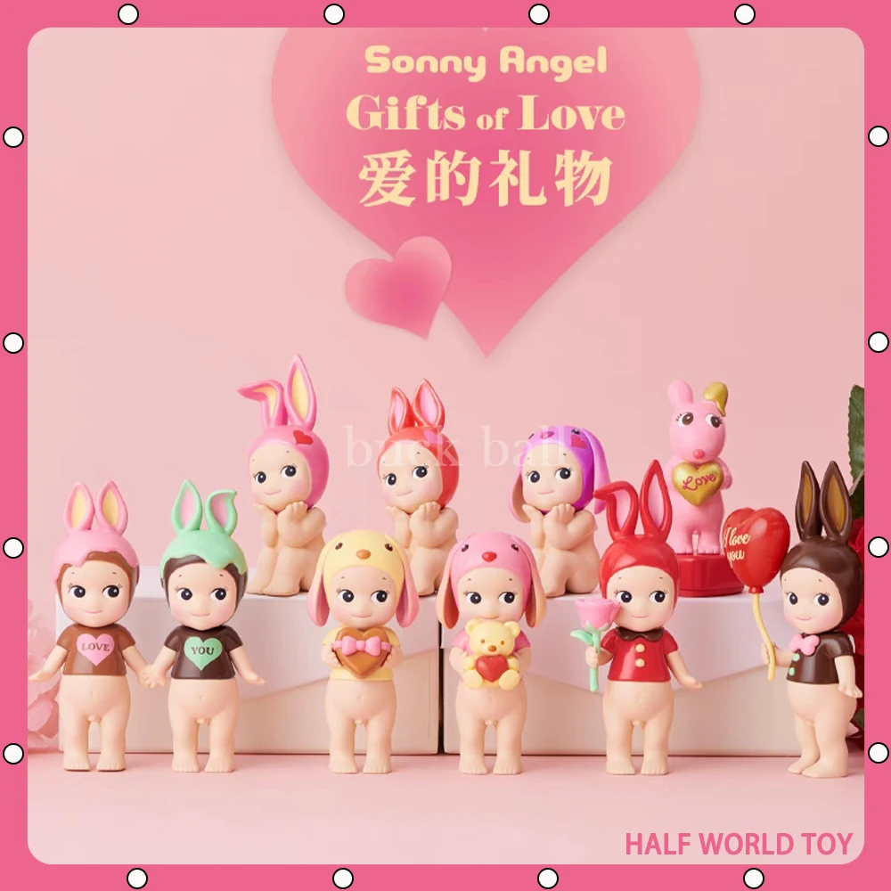 

New 2024 Sonny Angel Gifts of Love Serires Blind Box Mini Figures Kawaii Surprise Box Figurine Mystery Bag New Year Toys Gift