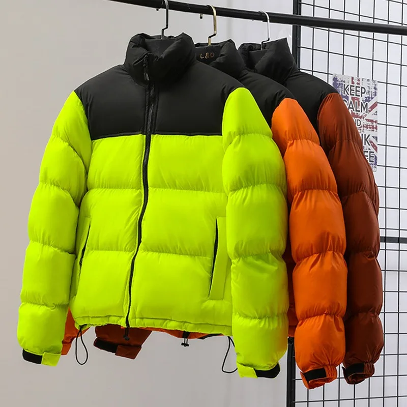 Winter Men Fashion Patchwork Parkas Cotton Padded Coats Couple Thicken Padded Parka Jackets Casual Stand Collar Warm Men Jacket
Winter Men Fashion Patchwork Parkas Cotton Padded Coats Couple Thicken Padded Parka Jackets Casual Stand Collar Warm Men Jacket