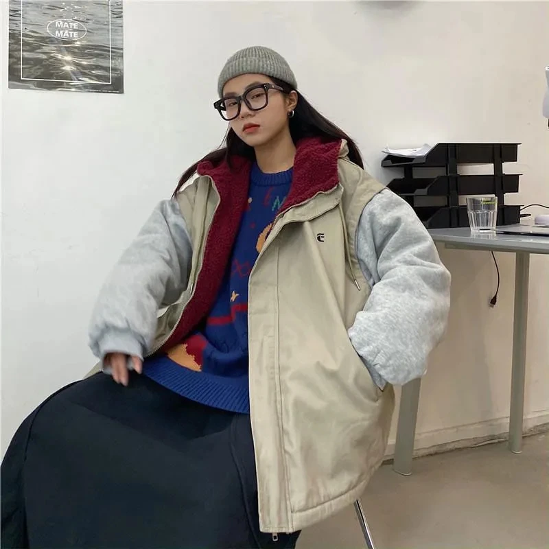 Down Cotton Jacket Women Autumn Winter 2023 New Korean Cotton Coat Fashion Casual Loose Thickened Parkas Womens
Down Cotton Jacket Women Autumn Winter 2023 New Korean Cotton Coat Fashion Casual Loose Thickened Parkas Womens