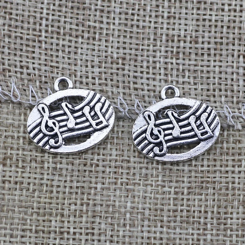 12 Pieces 17.5x19.5mm Antique Silver Color Music Mark Hollow Charms Jewelry Handcraft Making DIY
12 Pieces 17.5x19.5mm Antique Silver Color Music Mark Hollow Charms Jewelry Handcraft Making DIY