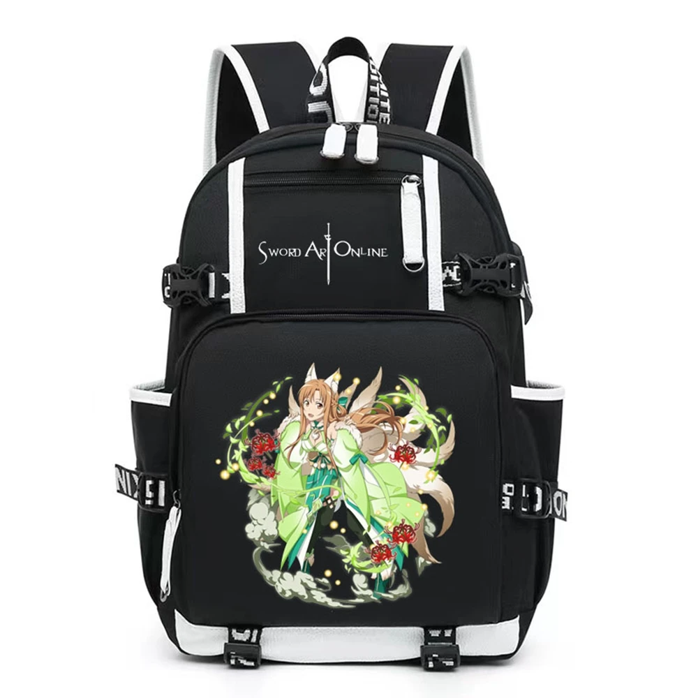 Unisex Anime Sword Art Online SAO Kirigaya Kazuto Yuuki Asuna Travel Rucksack Casual Schoolbag Student Backpacks
Unisex Anime Sword Art Online SAO Kirigaya Kazuto Yuuki Asuna Travel Rucksack Casual Schoolbag Student Backpacks