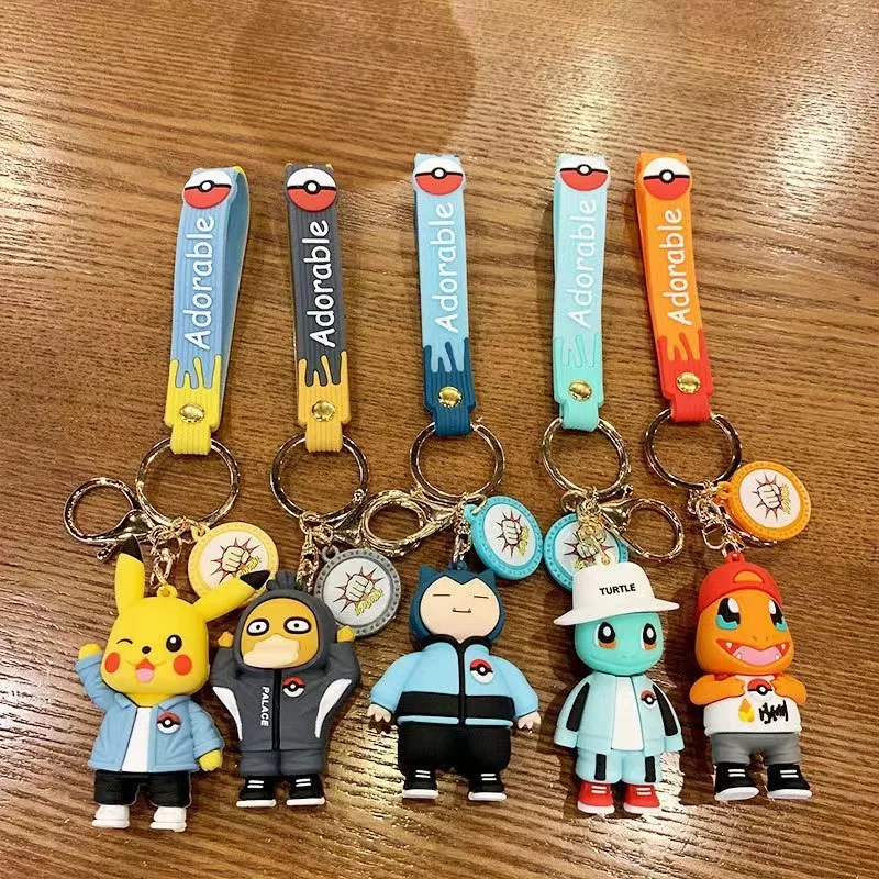 Pokemon Pikachu Cartoon Keychain Anime Figures Charmander Squirtle Jigglypuff Key Schoolbag PVC Decorate Children Christmas Gift
Pokemon Pikachu Cartoon Keychain Anime Figures Charmander Squirtle Jigglypuff Key Schoolbag PVC Decorate Children Christmas Gift