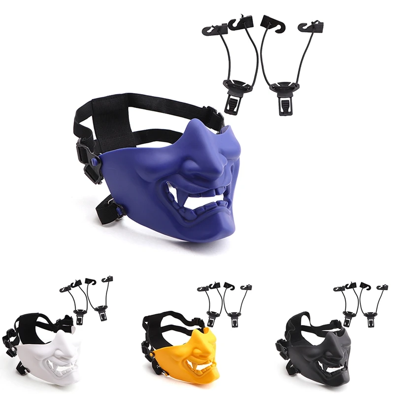 Half Face Mask Scary Smiling Ghost Shape Adjustable Tactical Headwear Protection Outdoor Halloween Costumes Accessories
Half Face Mask Scary Smiling Ghost Shape Adjustable Tactical Headwear Protection Outdoor Halloween Costumes Accessories