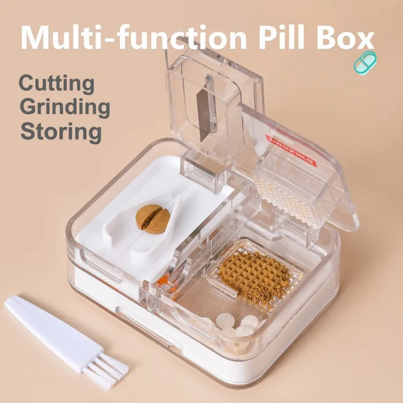 4 In 1 Multifunctional Pill Box Tablet Cutter Grinding Medicine Pills Holder Waterproof Vitamins Container Tablet Cutter Divider
4 In 1 Multifunctional Pill Box Tablet Cutter Grinding Medicine Pills Holder Waterproof Vitamins Container Tablet Cutter Divider