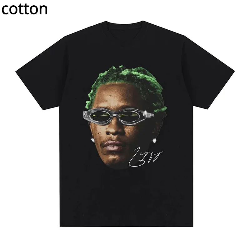 

Rapper Young Thug Graphic T-shirt Men Women Fashion Hip Hop Vintage T-shirts Casual Cotton Short Sleeve Oversized O-Neck T Shirt