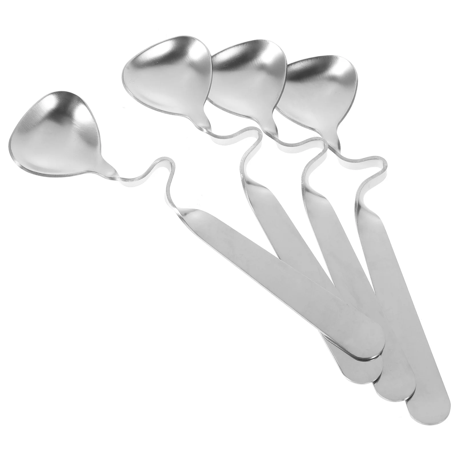 4Pcs Stainless Steel Stirring Spoons Rustproof Curving Coffee Spoons (Silver) 
4Pcs Stainless Steel Stirring Spoons Rustproof Curving Coffee Spoons (Silver)
