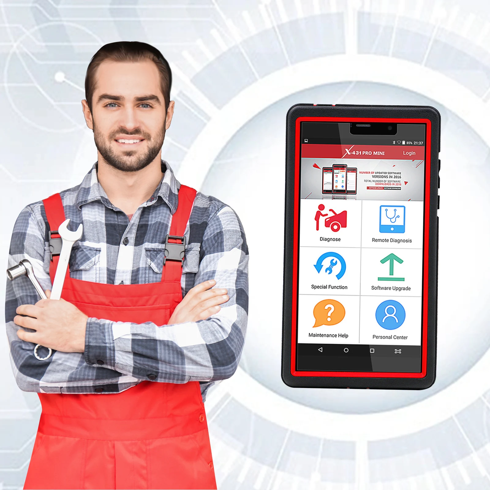 Оригинальный двухнаправленный полный диагностический инструмент Launch X431 Pro Mini
Оригинальный двухнаправленный полный диагностический инструмент Launch X431 Pro Mini