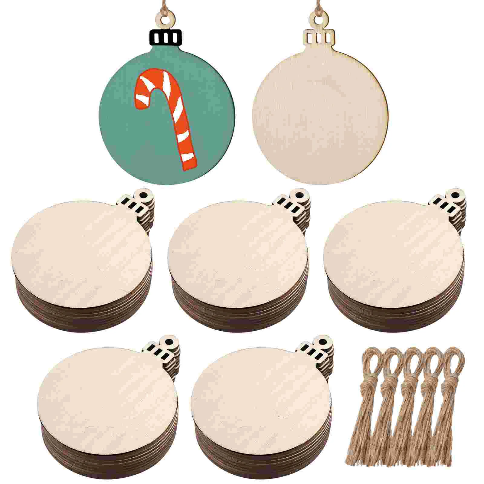 Wood Craft Pendants Christmas Ball Designed Hanging Tags Unfinished Blank Wooden Hanging Ornaments with Hemp Rope
Wood Craft Pendants Christmas Ball Designed Hanging Tags Unfinished Blank Wooden Hanging Ornaments with Hemp Rope
