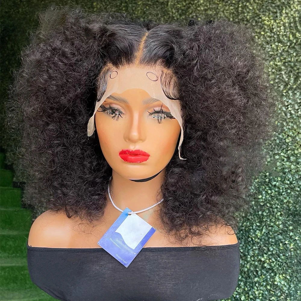 Soft Blunt Bob 180%Density Kinky Curly Black Deep Lace Front Wigs For Women Baby Hair Glueless Preplucked Heat Resistant Daily
Soft Blunt Bob 180%Density Kinky Curly Black Deep Lace Front Wigs For Women Baby Hair Glueless Preplucked Heat Resistant Daily