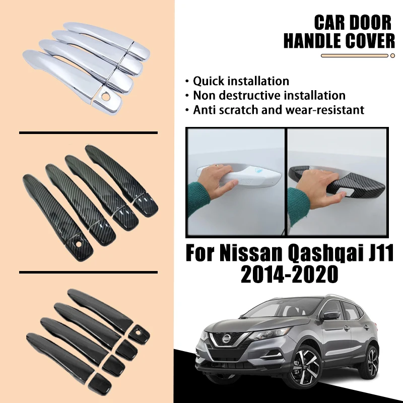 Door Handle Cover Trim For Nissan Qashqai J11 Rogue Sport 2014-2020 2015 2016 2017 Luxurious Carbon Fiber Chrome Car Accessories
Door Handle Cover Trim For Nissan Qashqai J11 Rogue Sport 2014-2020 2015 2016 2017 Luxurious Carbon Fiber Chrome Car Accessories