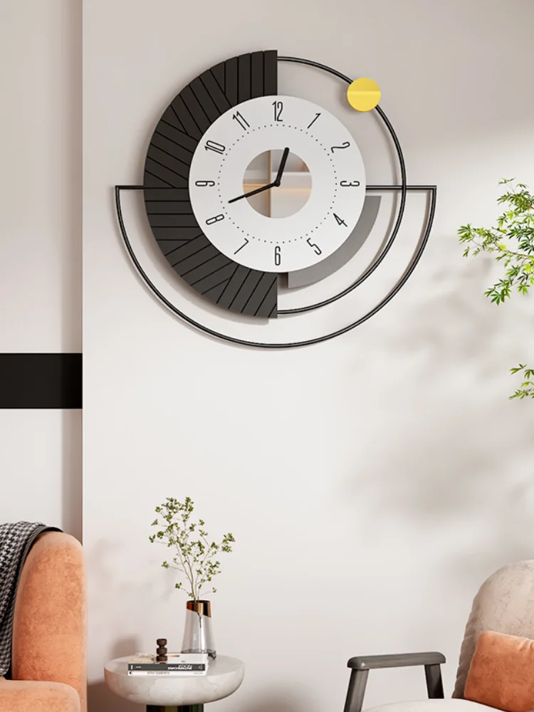 

Настенные часы в скандинавском стиле, простые модные креативные цифровые бесшумные для спальни, гостиной, современный дизайн, домашний декор