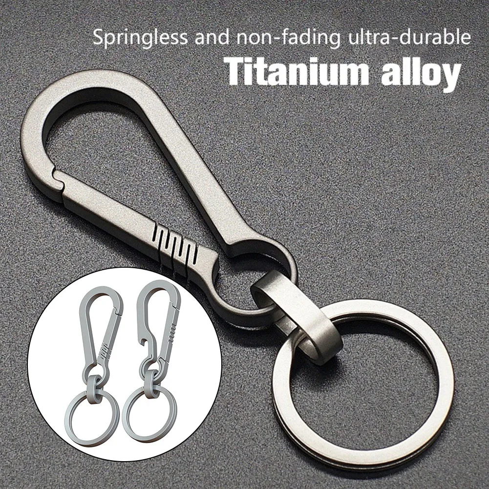 Keychain Buckle Key Ring Ultra Light Titanium Alloy Material Spring Less Design For Stable Structure Outdoor Camping Gear
Keychain Buckle Key Ring Ultra Light Titanium Alloy Material Spring Less Design For Stable Structure Outdoor Camping Gear