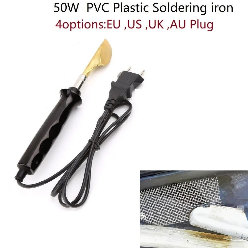 50W Electric Soldering Iron With Plastic Handle Flat Tip For Car Bumper Repair Tool
50W Electric Soldering Iron With Plastic Handle Flat Tip For Car Bumper Repair Tool