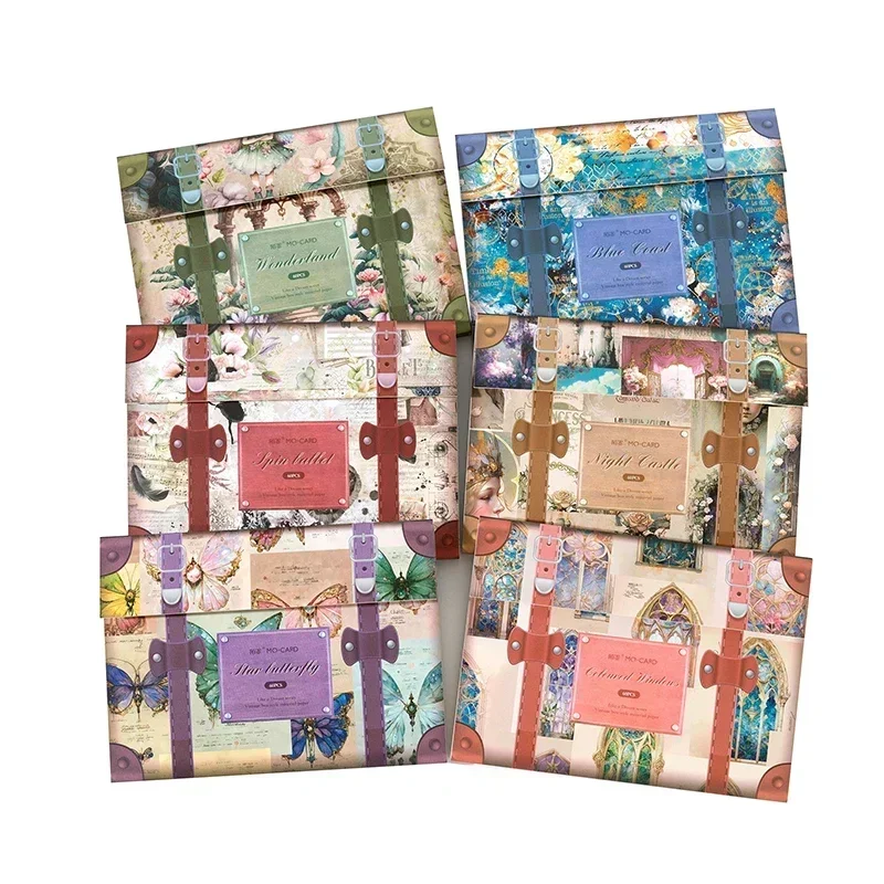 60Sheets Material Paper Type Base Colored Window Notebooks Decoration Writing Retro Background Pads Scrapbook 172*115mm
60Sheets Material Paper Type Base Colored Window Notebooks Decoration Writing Retro Background Pads Scrapbook 172*115mm