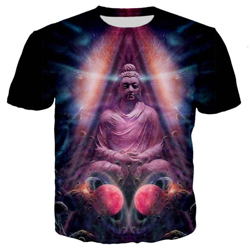 New hot selling Indian psychedelic summer retro male and female ethnic Buddha art painting witch 3D printing Harajuku T-shirt
New hot selling Indian psychedelic summer retro male and female ethnic Buddha art painting witch 3D printing Harajuku T-shirt