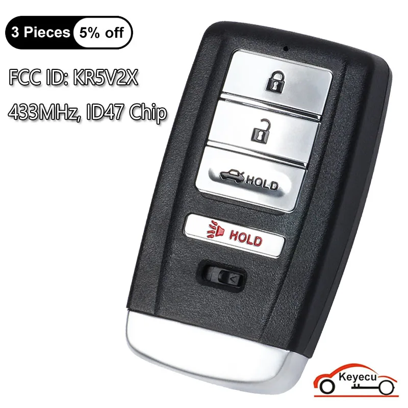 4-кнопочный чип KEYECU 433,92 МГц ID47 для Acura TLX ILX 2018 2019 2020 дистанционный смарт ключ-брелок KR5V2X, A2C10950500, A2C10950600
4-кнопочный чип KEYECU 433,92 МГц ID47 для Acura TLX ILX 2018 2019 2020 дистанционный смарт ключ-брелок KR5V2X, A2C10950500, A2C10950600