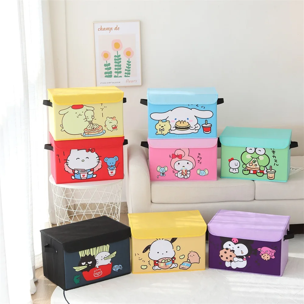 Sanrio Kawaii Anime Girly Heart My Melody Hello Kitty Kuromi Cute Cartoon Cinnamoroll Foldable Storage Box Toy for Girls
Sanrio Kawaii Anime Girly Heart My Melody Hello Kitty Kuromi Cute Cartoon Cinnamoroll Foldable Storage Box Toy for Girls