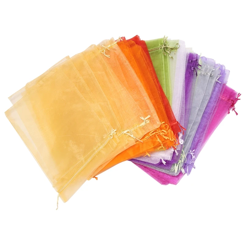 100Pcs Large Organza Bags, 20X30 cm Mesh Gift Bags Drawstring Jewelry Pouches for Christmas Wedding(Random Color)
100Pcs Large Organza Bags, 20X30 cm Mesh Gift Bags Drawstring Jewelry Pouches for Christmas Wedding(Random Color)