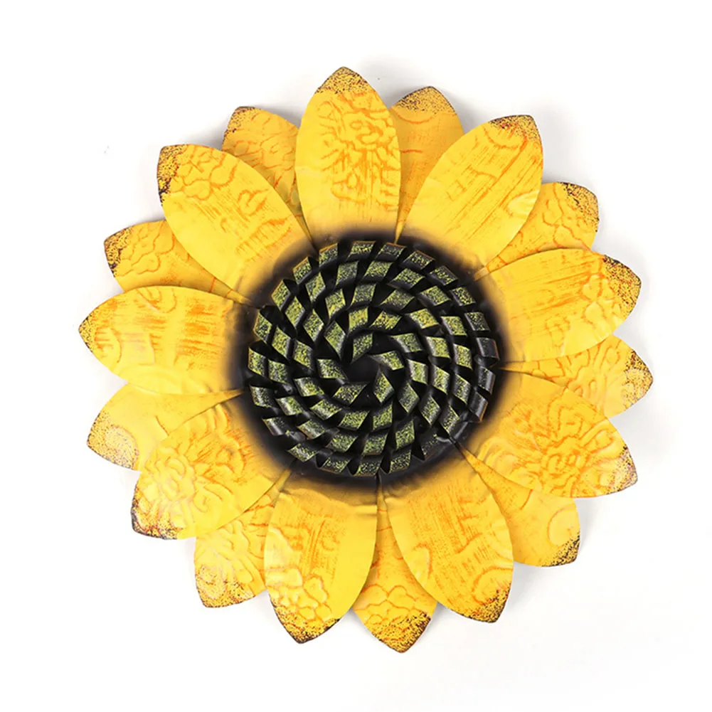 Beautiful Iron Sunflower Wall Decor for Home Hotel and Garden Durable and Rust Resistant Material 34*34cm Size
Beautiful Iron Sunflower Wall Decor for Home Hotel and Garden Durable and Rust Resistant Material 34*34cm Size