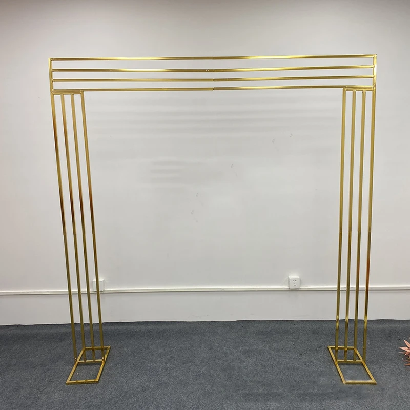 Gold-Plated Iron Square Screen Wedding Arch Backdrop Geometric Shelf Road Lead Flower Stand Party Stage Frame
Gold-Plated Iron Square Screen Wedding Arch Backdrop Geometric Shelf Road Lead Flower Stand Party Stage Frame