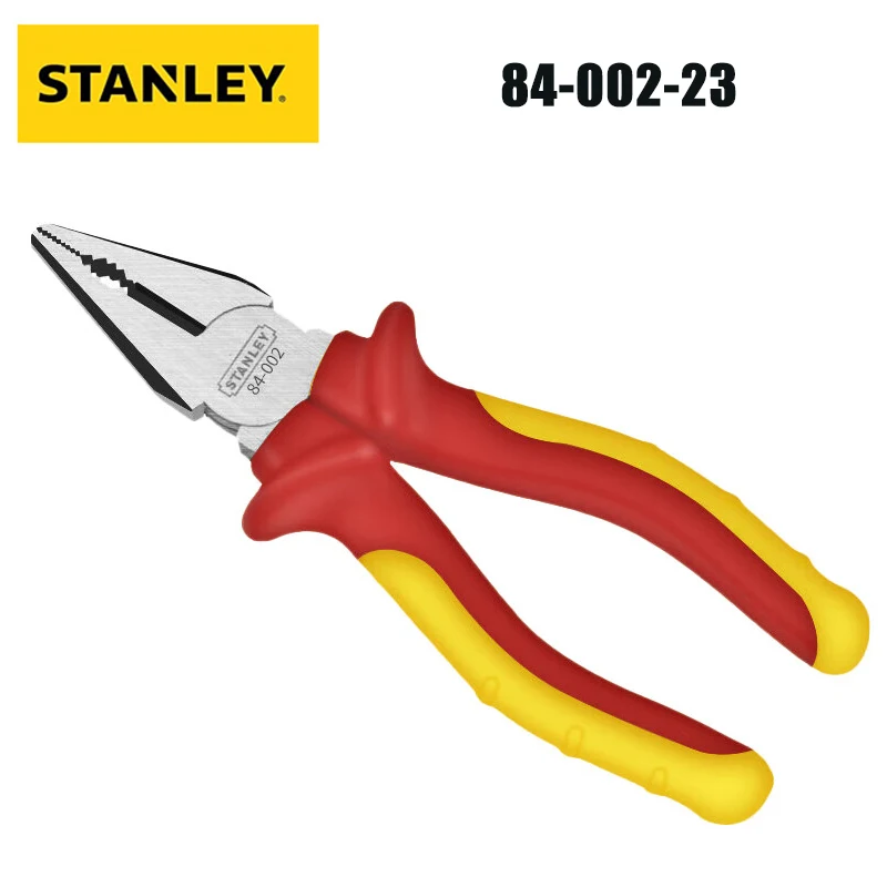 

Stanley 84-002-23 Steel Wire Diagonal Nose Sharp Nose Top Cutting Curved Nose Water Pump Wire Pliers 8 Inches