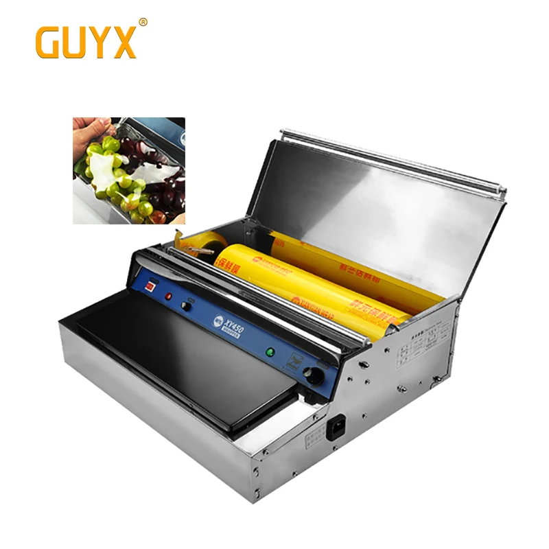 Fresh fruit and vegetable wrap film sealing machine Food wrap film packaging machine Commercial plastic wrapper with cutting 
Fresh fruit and vegetable wrap film sealing machine Food wrap film packaging machine Commercial plastic wrapper with cutting