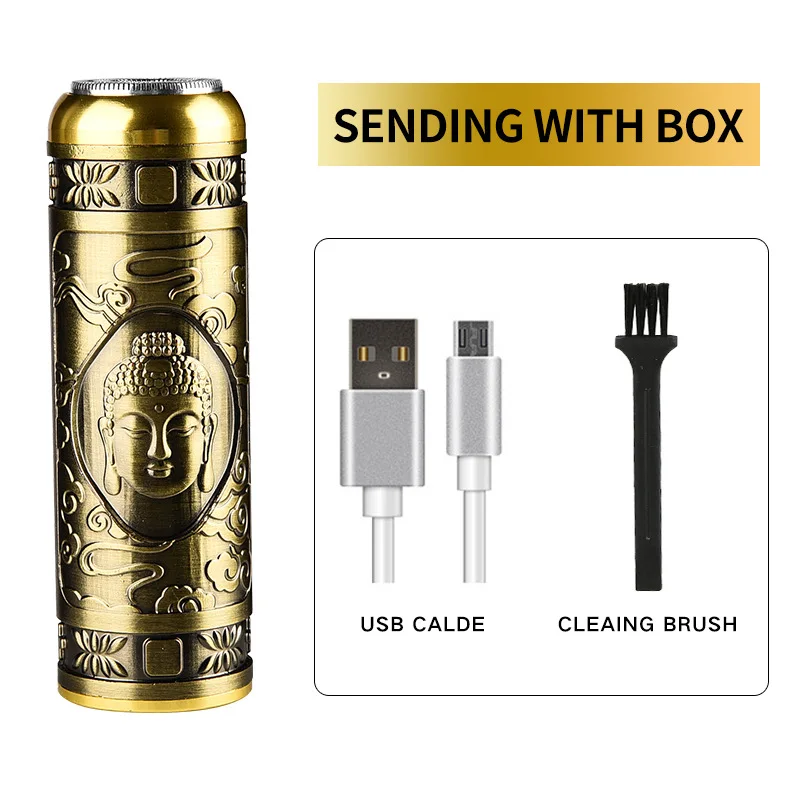 Men's Shavers Face Body Razor washer shaver home Buddha head portable razor car USB rechargeable
Men's Shavers Face Body Razor washer shaver home Buddha head portable razor car USB rechargeable