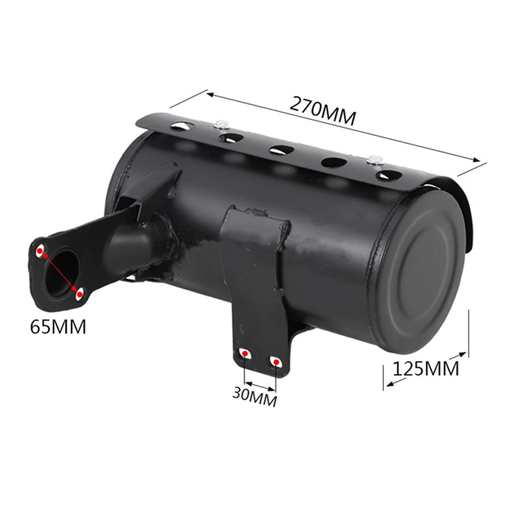 170F178F186F192F Exhaust Silencer Muffler Aluminum Alloy Generator Muffler High Quality Rust-resistant Generators Accessories
170F178F186F192F Exhaust Silencer Muffler Aluminum Alloy Generator Muffler High Quality Rust-resistant Generators Accessories