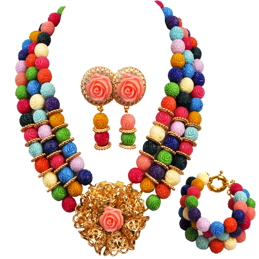 Fashion Artificial Coral Necklace Multicolor African Beads Jewelry Set 22-11-24D3
Fashion Artificial Coral Necklace Multicolor African Beads Jewelry Set 22-11-24D3