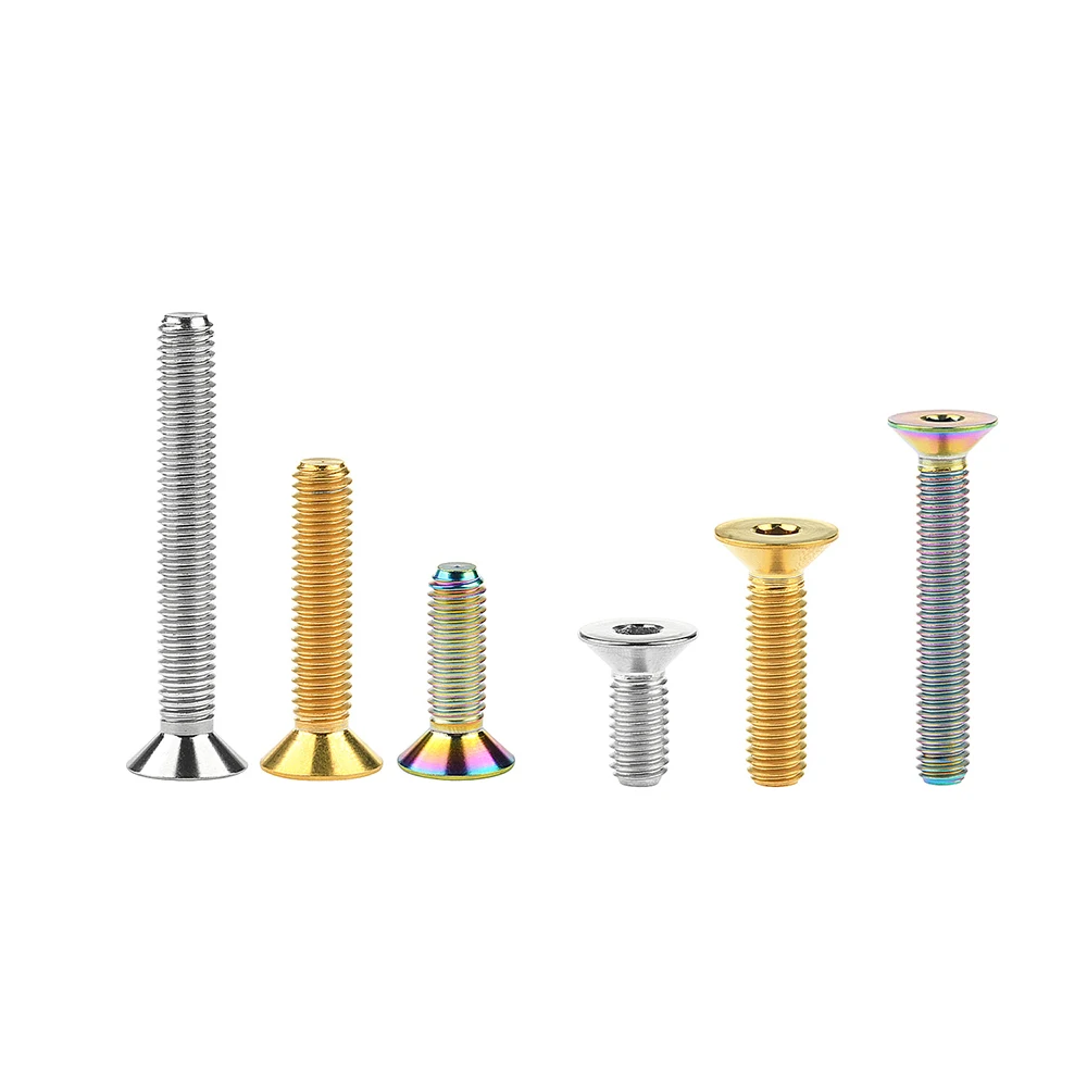 1Pcs Titanium Alloy Countersunk Head Hex Socket Screw M6 Bicycle Handlebar Screws
1Pcs Titanium Alloy Countersunk Head Hex Socket Screw M6 Bicycle Handlebar Screws