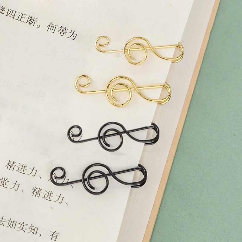 

50pcs/set Music Note Paperclips File Clamp Bookmark for Book Pages Holder Decorative Clip Office Office Binding Supplies