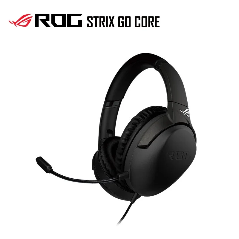 

ASUS ROG STRIX GO CORE gaming headset delivers immersive gaming audio and incredible comfort, and supports PC, PS5, Xbox One