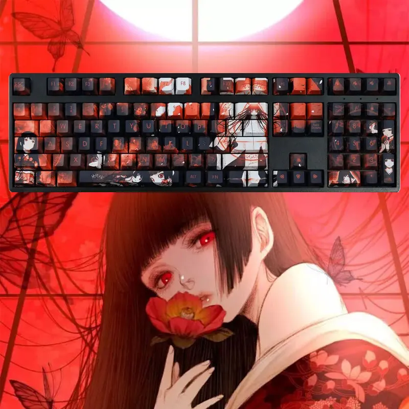 Enma Ai 108 Keycap Hell Girl Jigoku Shoujo PBT DYE Sub Cherry Profile MX Cross Axis Switch Otaku Key Cover Mechanical Keyboard
Enma Ai 108 Keycap Hell Girl Jigoku Shoujo PBT DYE Sub Cherry Profile MX Cross Axis Switch Otaku Key Cover Mechanical Keyboard