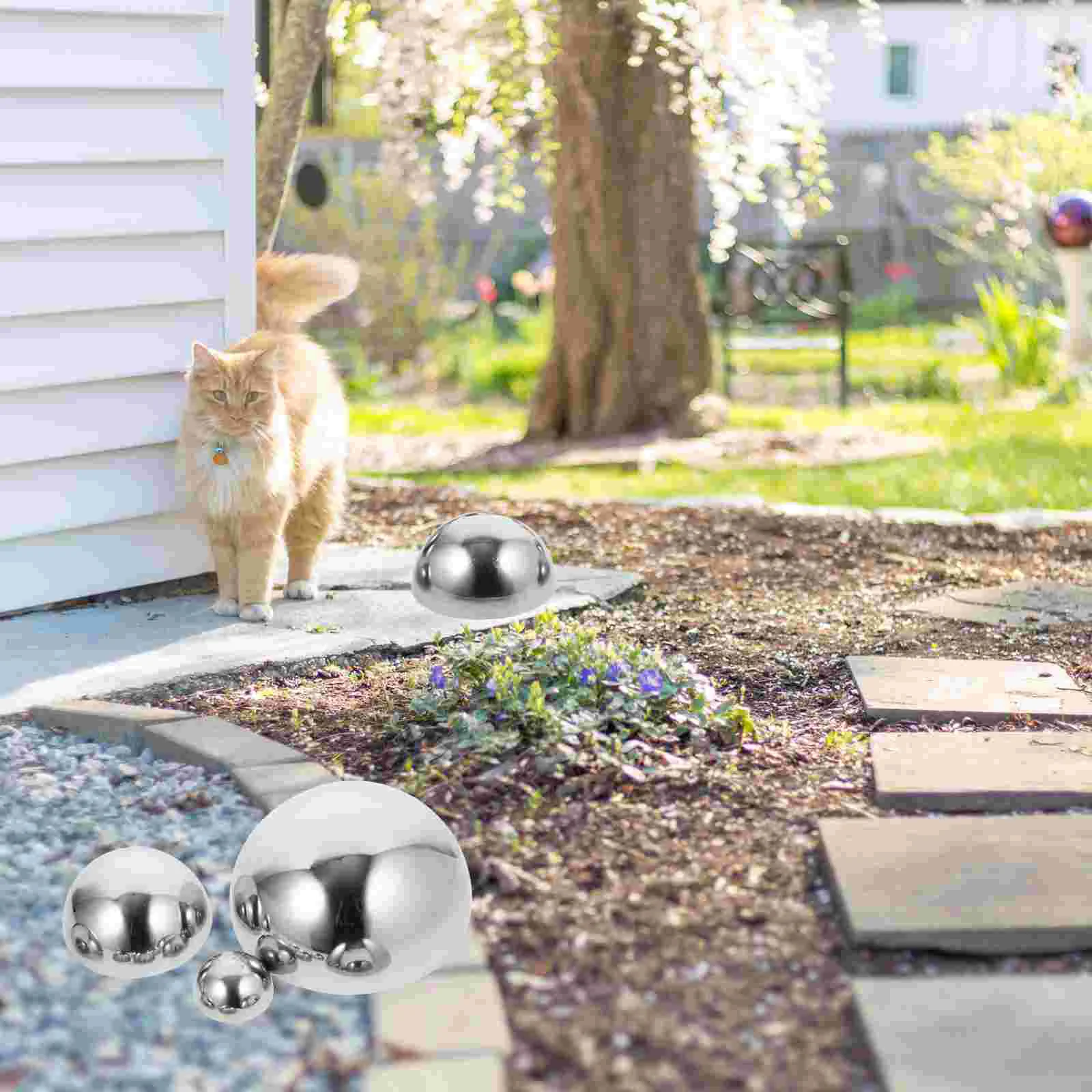 Gazing Globes Garden Mirror Gazing Balls Decorative Stainless Steel Ball Shiny Half Sphere Sparkling Ornament Outdoor Decor
Gazing Globes Garden Mirror Gazing Balls Decorative Stainless Steel Ball Shiny Half Sphere Sparkling Ornament Outdoor Decor