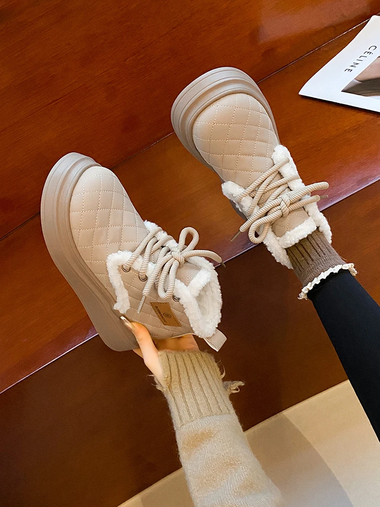 Lace Up Women's Rubber Boots Boots-Women Winter Footwear Luxury Designer Autumn Shoes Round Toe Clogs Platform Flat Heel Plush R
Lace Up Women's Rubber Boots Boots-Women Winter Footwear Luxury Designer Autumn Shoes Round Toe Clogs Platform Flat Heel Plush R