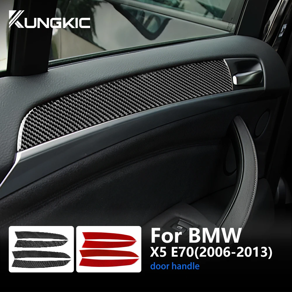 4 шт. для BMW X5 E70 Настоящее углеродное волокно панель дверной ручки автомобиля панель крышки отделочные полосы стикер Авто Интерьер Стайлинг Аксессуары
4 шт. для BMW X5 E70 Настоящее углеродное волокно панель дверной ручки автомобиля панель крышки отделочные полосы стикер Авто Интерьер Стайлинг Аксессуары