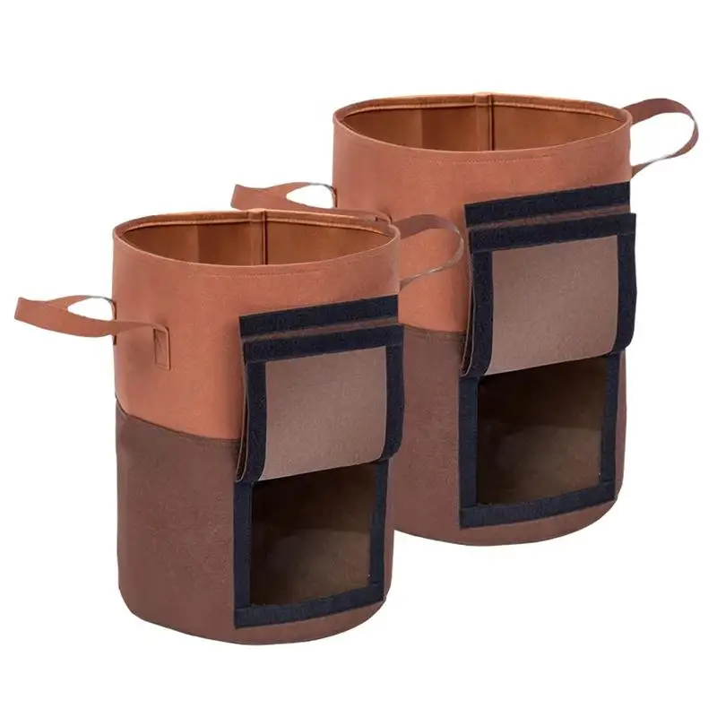Grow Bags With Access Flap And Handles Thermal Insulation Water Controlling Vegetable Tomato Strawberry Growing Planter Pots
Grow Bags With Access Flap And Handles Thermal Insulation Water Controlling Vegetable Tomato Strawberry Growing Planter Pots