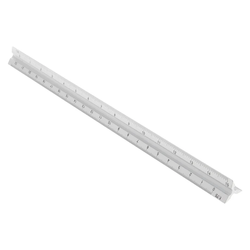 

30cm Aluminium Metal for TRIANGLE Scale Architect Engineer Technical Ruler 12" 94PD
